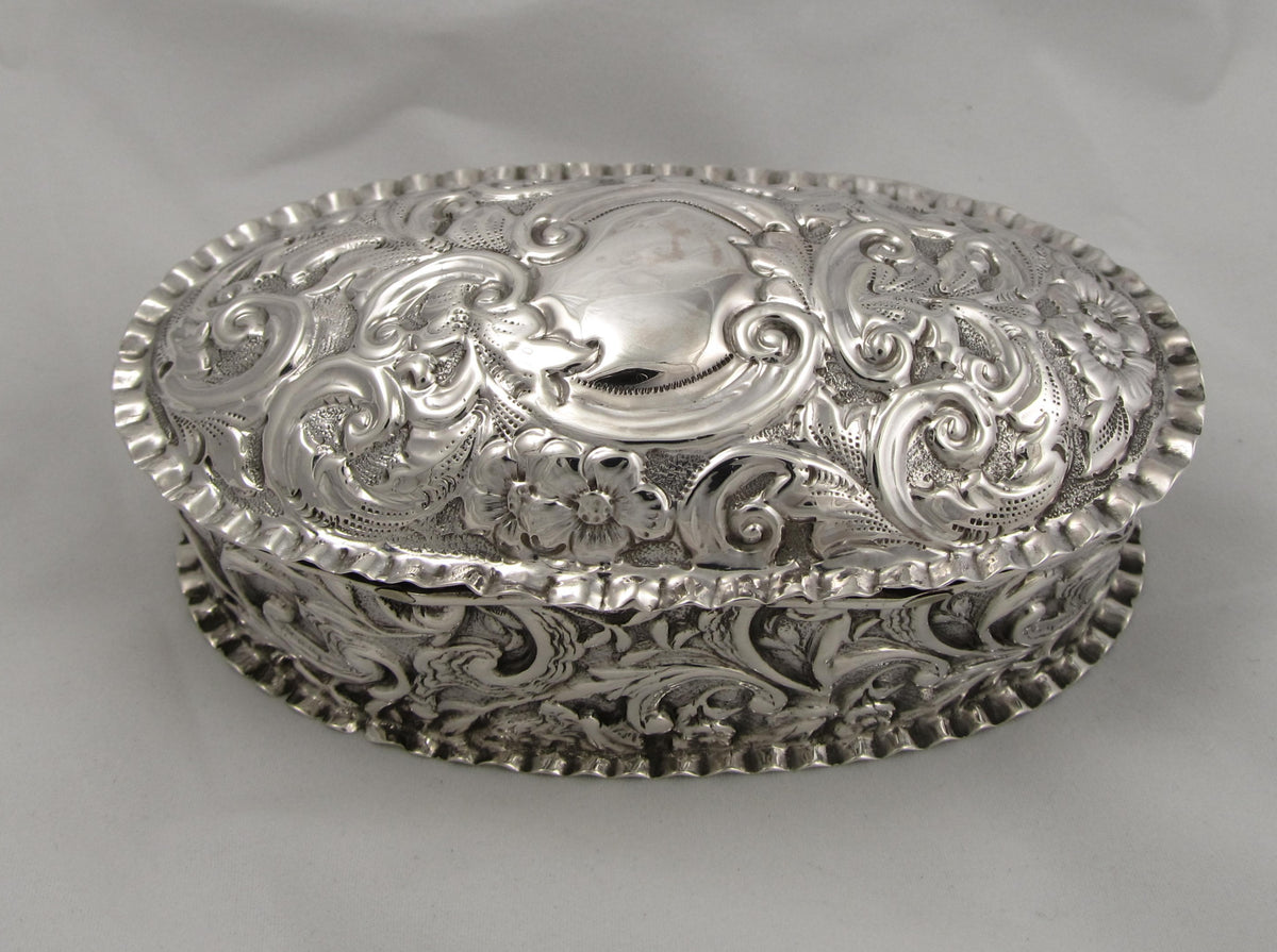 Antique sterling silver trinket box 2025