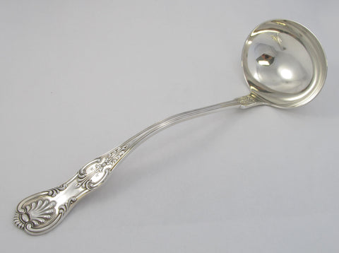 King's Pattern Large Sterling Silver Punch Ladle