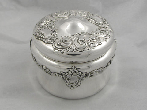 Round Sterling Silver Box by George C. Shreve & Co.