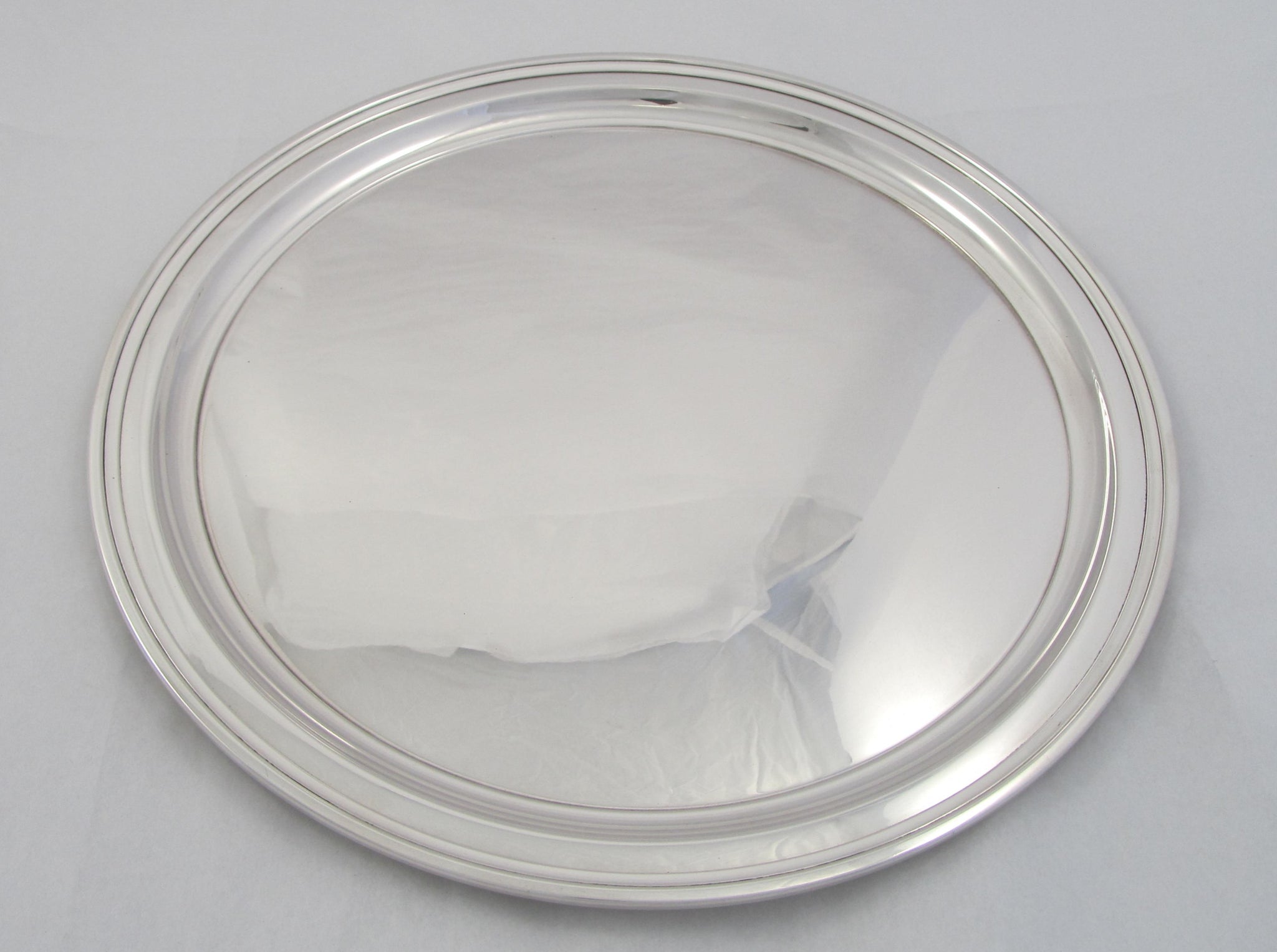 Round Sterling Silver Tiffany & Co. Tray – Silversmithshop.com
