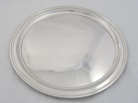 Round Sterling Silver Tiffany & Co. Tray