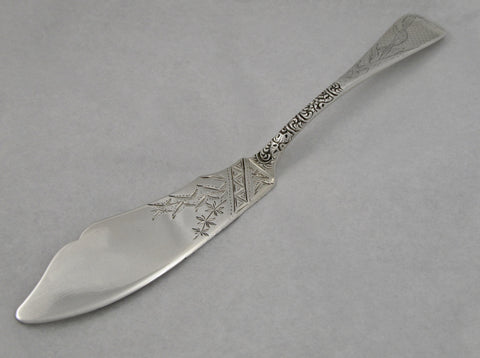 Bamboo Motif Sterling Silver Master Butter Knife by JE Caldwell