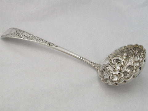 Sterling Silver Georgian Sifting Ladle by I.E. Terry