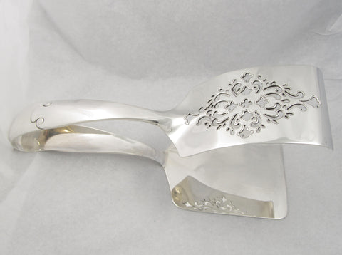 "Flemish" Pattern Sterling Silver Asparagus Tongs by Tiffany & Co.